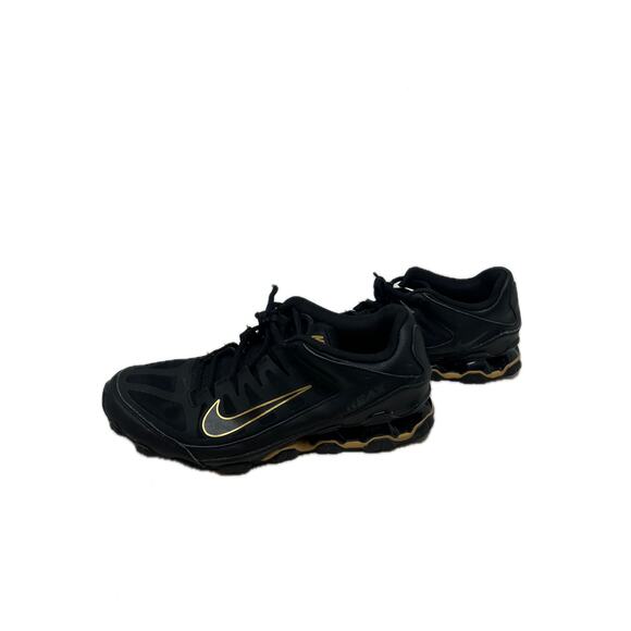 Nike Reax 8 TR Black Metallic Gold Mens 11 - Picture 2 of 9